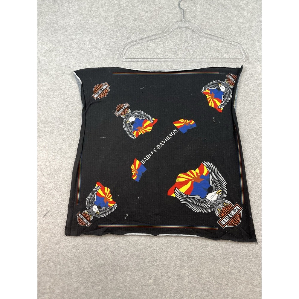 Vintage‎ 1980's/1990's Harley Davidson Bandana Biker Motorcycle USA Made 22x22
